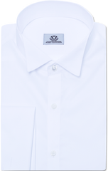 WHITE CLASSIC TWILL DRESS SHIRT