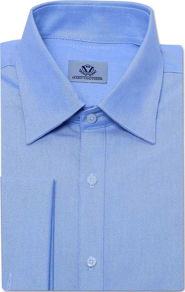 BLUE PINPOINT OXFORD DRESS SHIRT
