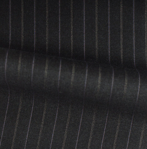 Dark Grey Purple & Gold Pin Stripe Suit